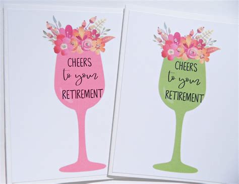 Cheers To Your Retirement Card Happy Retirement Card Fun Retirement