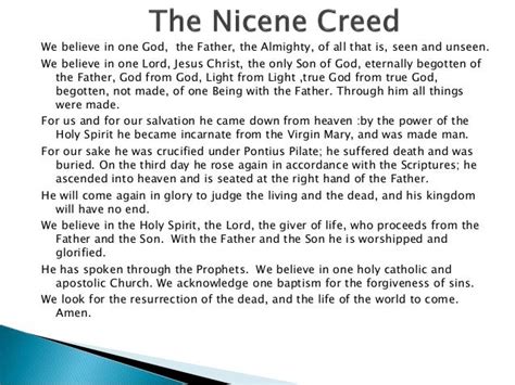 The Nicene Creed Class 2