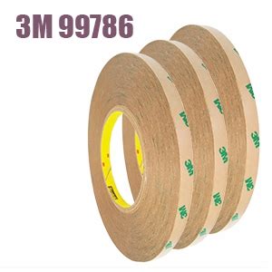 3М 9448А Двухсторонний скотч тонкий, термостойкий, толщина 0.15мм, в ...