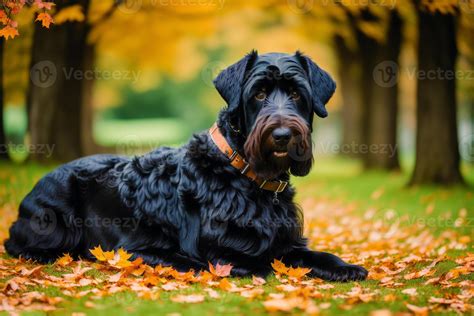Cute Giant Schnauzer. Portrait of a beautiful Giant Schnauzer dog in