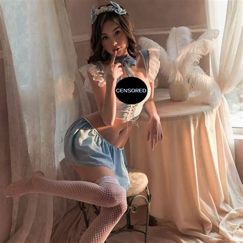 SG Seller Sexy Woman Lingerie SM Cosplay Uniform Maid Apron Set A Japanese Girl Pyjamas