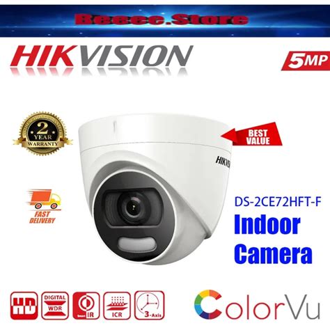 HIKVISION DS 2CE72HFT F 3 6MM 5MP ColorVu Fixed Turret Camera COLORVU