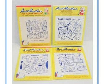 Hot Iron Transfers Embroidery Etsy