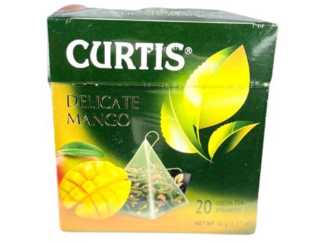 Curtis zelený čaj Delicate Mango pyramidy 20ks - MOJEKAFE
