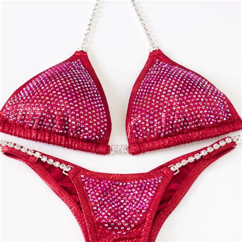 Red Competition Npc Bikini Ifbb Wbff