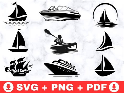 Boat Svg Bundle Sail Boat Svg Ship Svg Cruise Ship Svg Boat Png