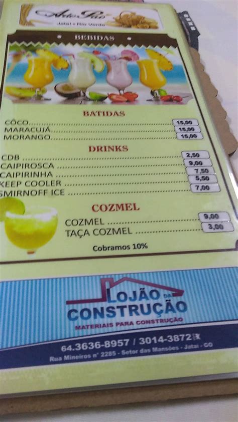 Menu Em Espetinho Do Cunhado Restaurante Jata Av Veriano De