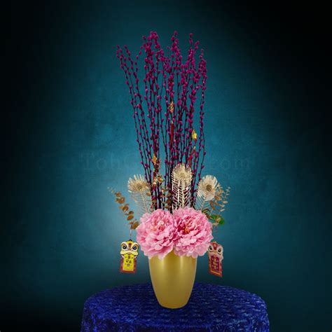 Golden Negg Pussy Willow Arrangement Toh Garden Singapore Orchid Plant Flower Grower