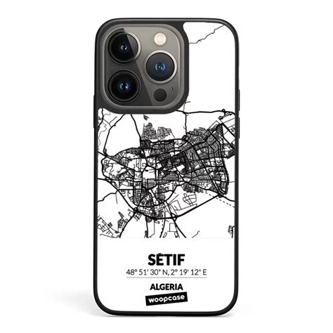 Setif Argelia Mapa de la ciudad Funda Compre en línea Woopcase