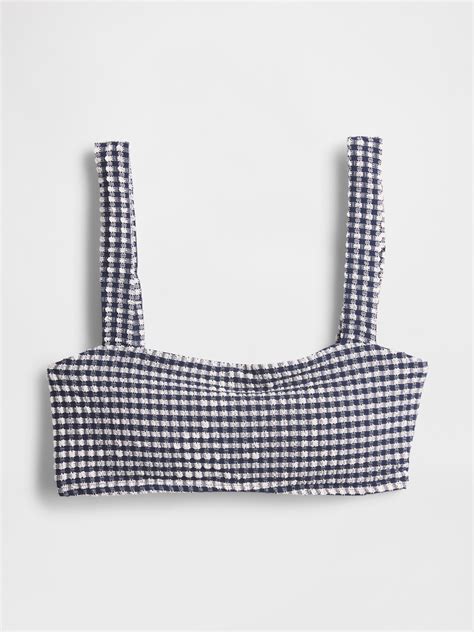 Colorblock Bandeau Bikini Top Gap