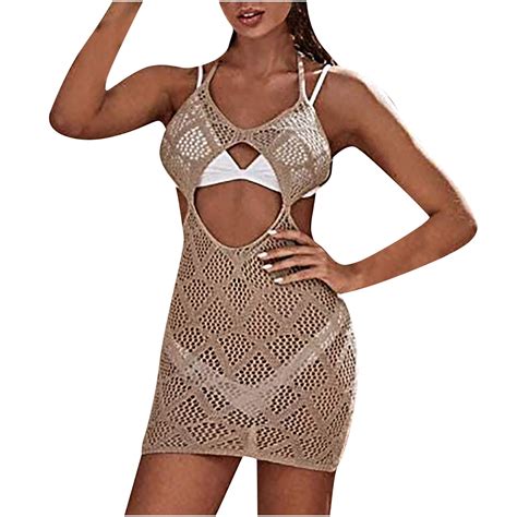 Women S Sexy Tunic Cover Up Lace Cutout Bathing Suit Crochet Bikini Cover Up Swimwear Summer