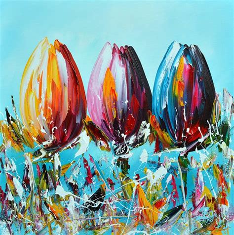 Tulpen Van Gena Theheartofart Op Canvas Behang En Meer
