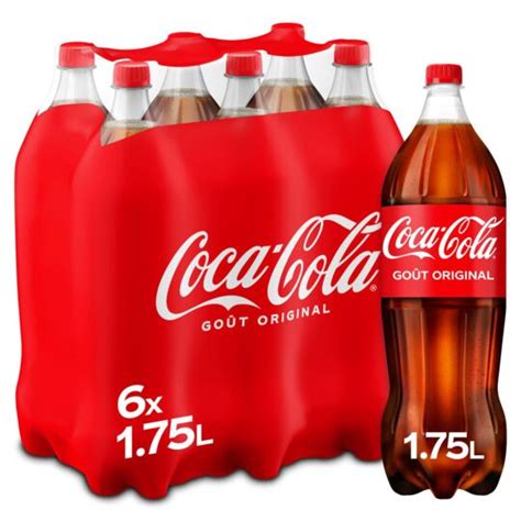 Soda COCA COLA le pack de 6 bouteilles d 1 75L à Prix Carrefour