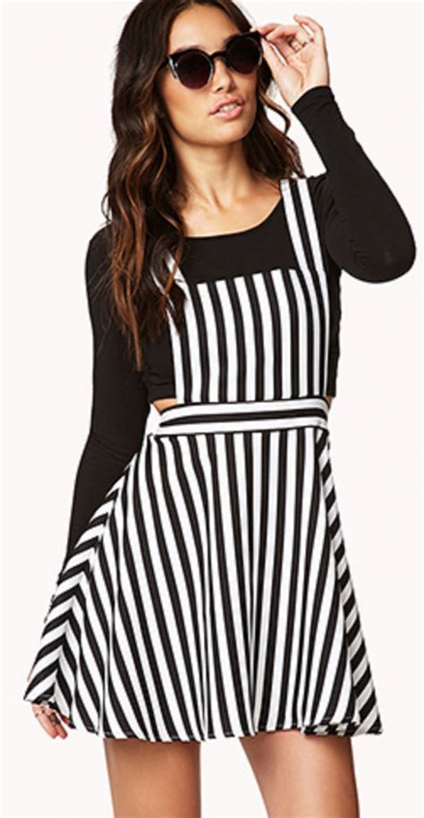 Striped Overalls
