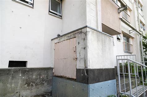 Landscape Of Housing Complex Kasukabe City Saitama Japan Stock Photo