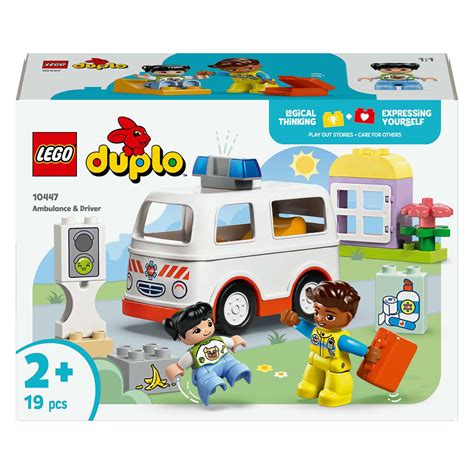 LEGO DUPLO Town 10447 Ambulance with Driver | Thimble Toys