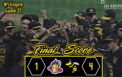 Stingers Continue To Roll Shut Down Hot Tots In Game One Willmar Stingers