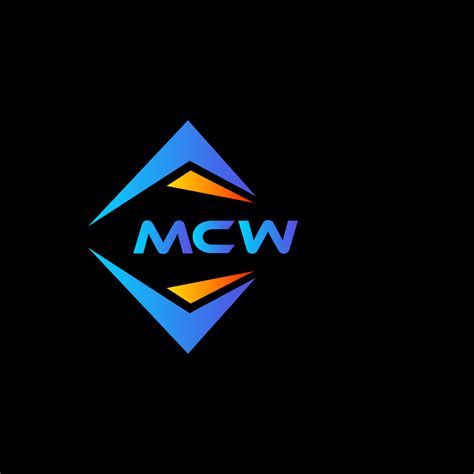 Mcw Abstract Technology Logo Design On Black Background Mcw Creative