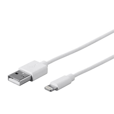 Monoprice Apple Mfi Certified Lightning To Usb Charge And Sync Cable 3ft White For Iphone X 8 8