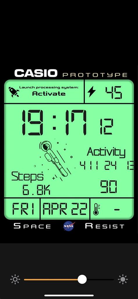 Can you upload the casio space prototype in the clockology face app ...