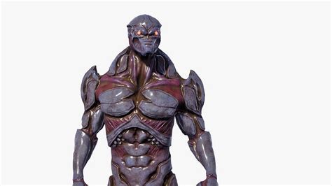 model mutant  humanoid monster vr ar  poly cgtrader