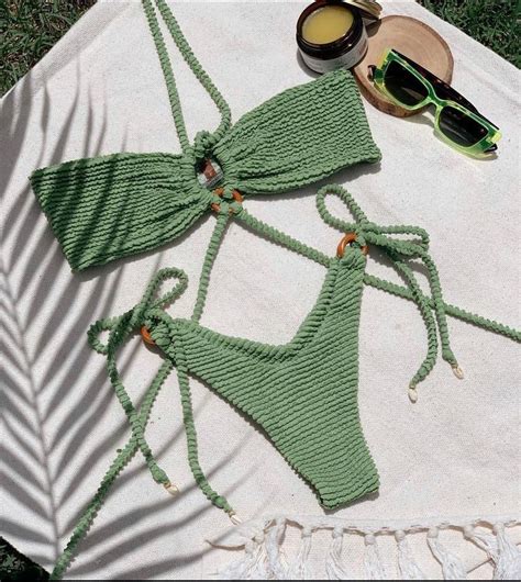 Crochet Bikini High Hip Brazilian Crochet Bikini Set In Red Etsy Artofit