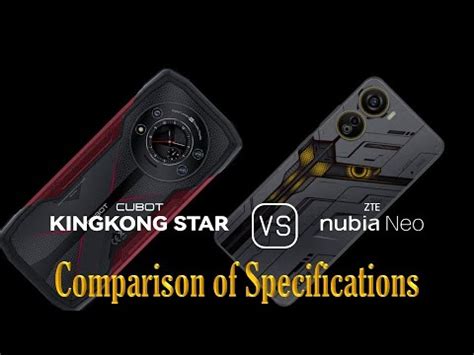 Cubot Kingkong Star Vs Zte Nubia Neo A Comparison Of Specifications