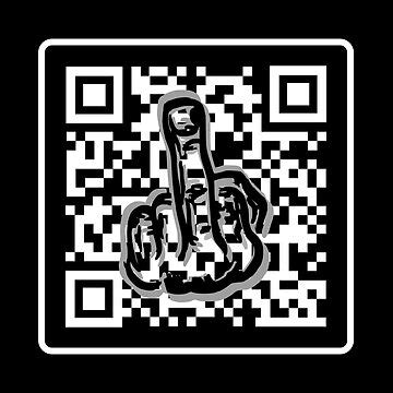 Fuck QR Code Sticker By Catoo666 Redbubble