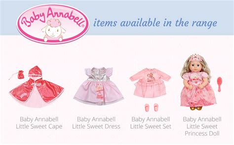 Baby Annabell Little Sweet Cape 706503 For Toddler Dolls Sized 36cm