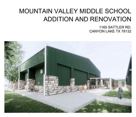 Addition and Renovations - Mountain Valley Middle School - Comal ISD ...