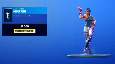 Fortnite New Emote Douce Folie Nouvelle Danse Youtube