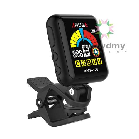 Aroma Amt In Rechargeable Rotatable Clip On Electronic Tuner