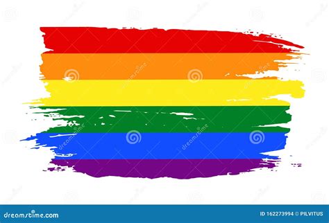 Watercolor Rainbow Spectrum Flag Of Gay Pride Movement Homosexuality Emblem The Pride Flag