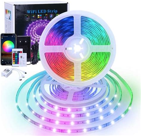 Ruban LED 10M WiFi Bande LED 5050 RGB SMD Multicolore 16 Millions De