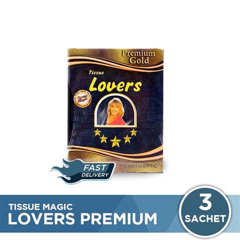 Jual Premium Tissue Lovers Super Magic Man Premium Gold Isi Sachet