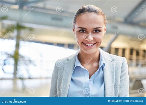 Smiling Young Businesswoman On Travel Stock Image Image Of Station