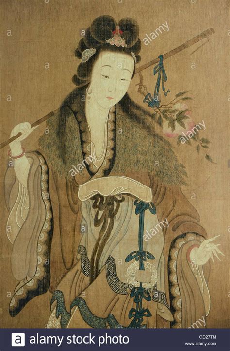 fine arts, painting, Hsi Wang Mu (Xi Wang Mu), Chinese goddess, "Queen ...