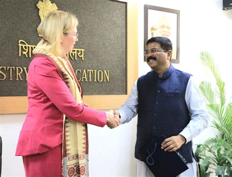 dharmendra pradhan  twitter delighted  meet finnish minister