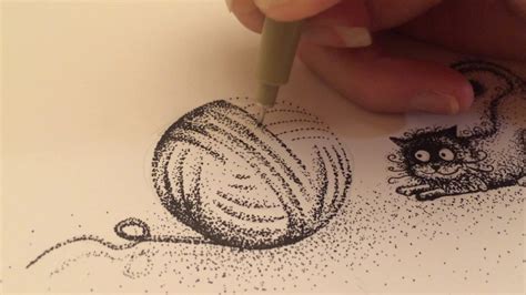 Drawings Made Of All Dots Pen And Ink Stippling Youtube