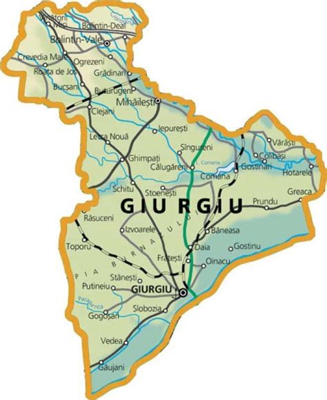 Giurgiu County has an important passing point over Danube River