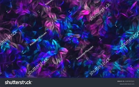 Neon Abstract Art Blue Pink Abstract Stock Illustration 2187457221 ...