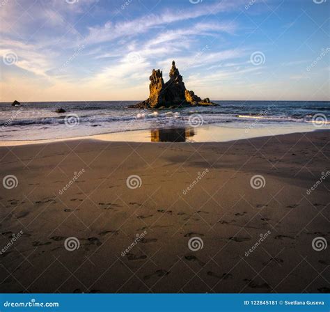 Deserted Beaches of the Island of Tenerife. Canary Islands. Spain Stock