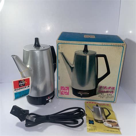 動作ok レア 電気ケトル 電気ポット 自動ポット 当時物 昭和レトロ ナショナル national NC-560