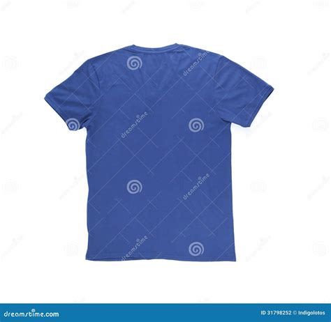La Maglietta Blu Degli Uomini Con Il Percorso Di Ritaglio. Parte