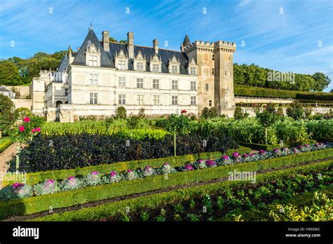 Castle château de Villandry central western France and its