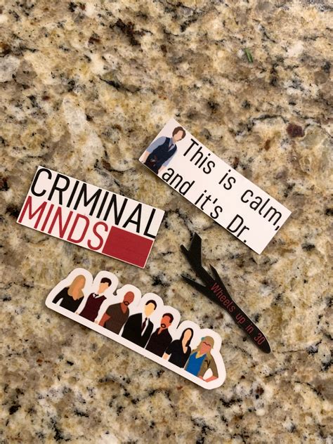 Criminal Minds Sticker Pack Wheels Up In 30 Spencer Reid Etsy