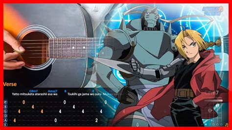 Fullmetal Alchemist Brotherhood Op Rain Acoustic Guitar Lesson