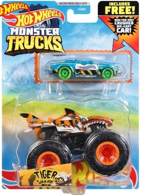 TIGER SHARK Hot Wheels Truck 1 64 Monster Trucks 11491453486 Oficjalne Archiwum Allegro