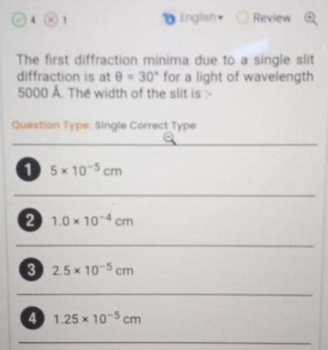 answered   diffraction minima due   single slit kunduz