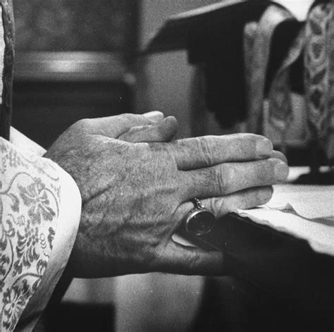 Praying Hands Of Monk Churchman Resting by Gordon Parks